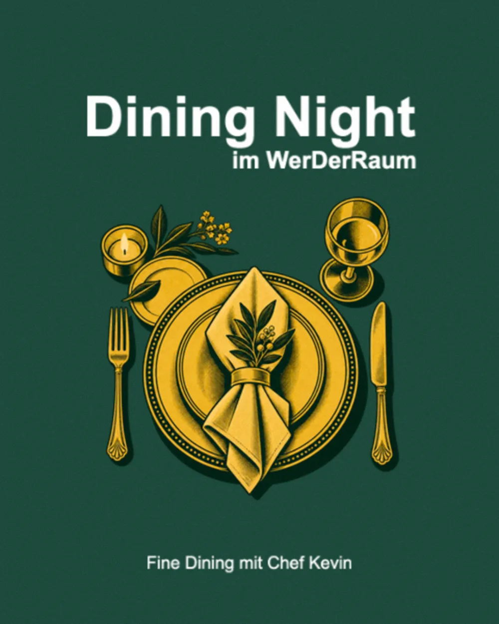 Dining Night im WerDerRaum — Plakat