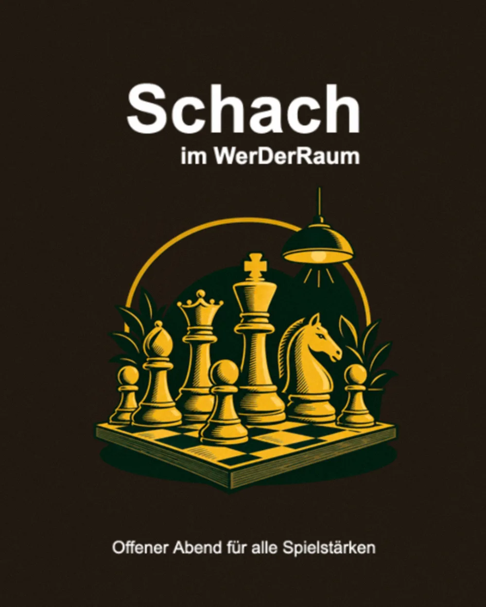 Schach im WerDerRaum — Plakat