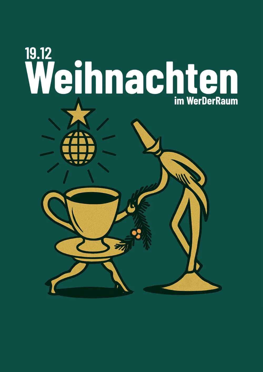 Weihnachten im WerDerRaum — Plakat