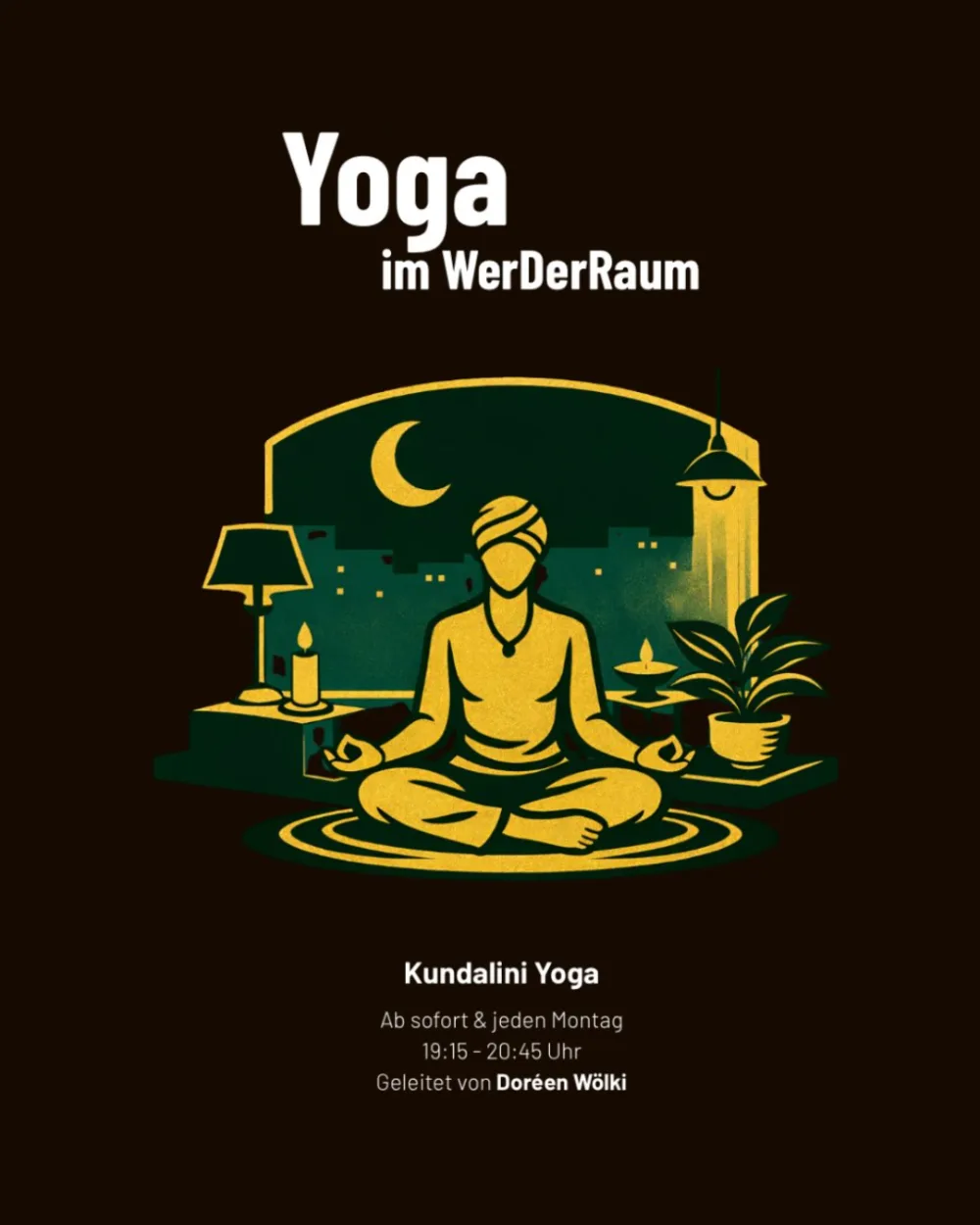 Yoga im WerDerRaum — Plakat